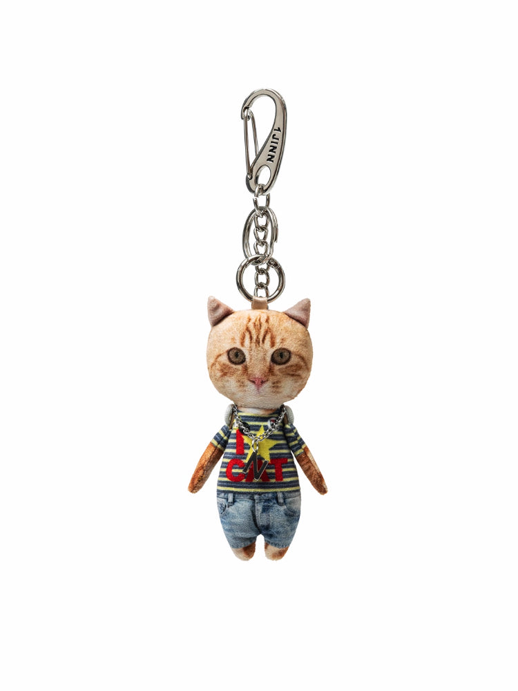 Funny 3D Cat Doll Bag Charm