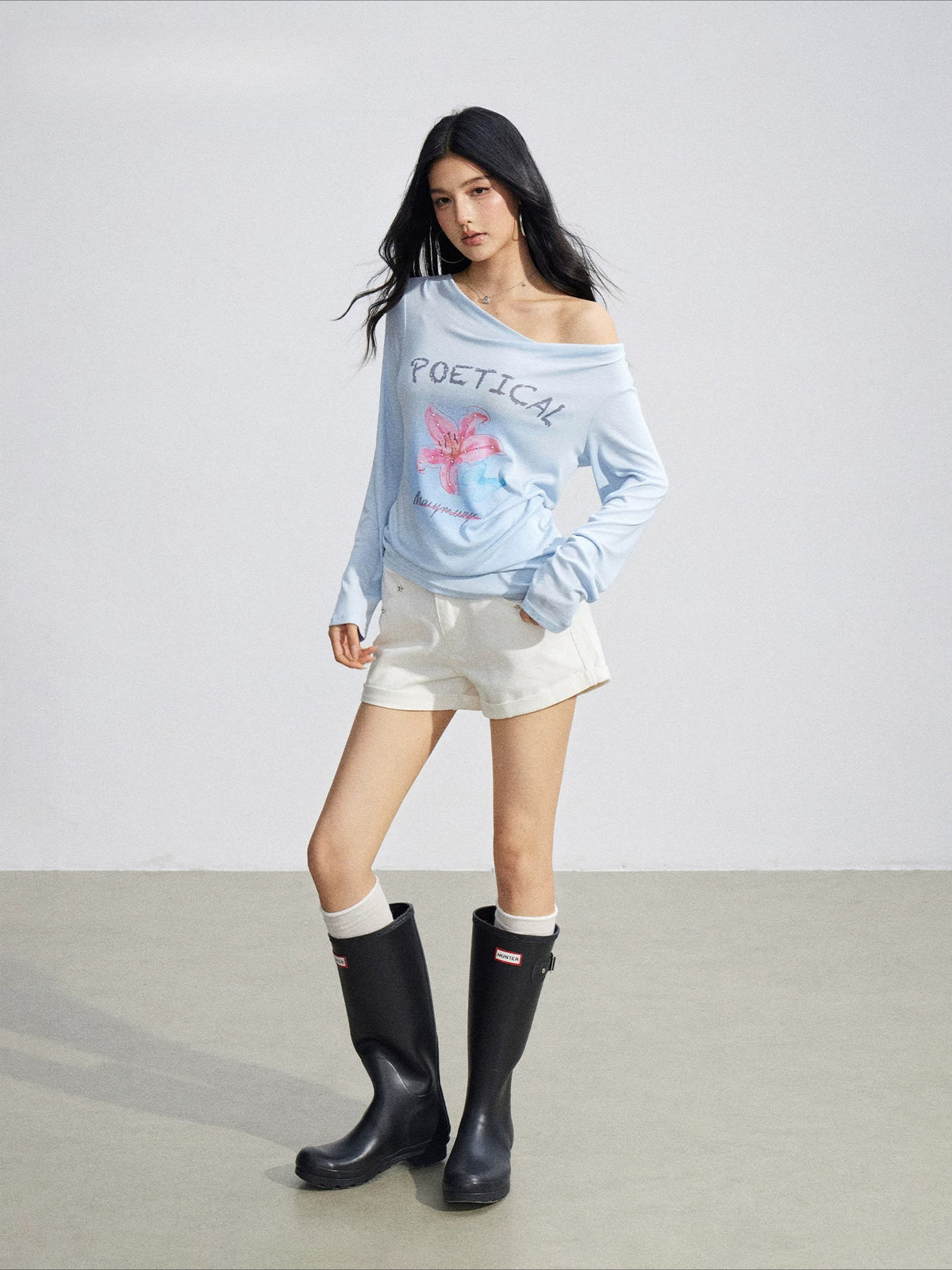 Floral Draped Tee