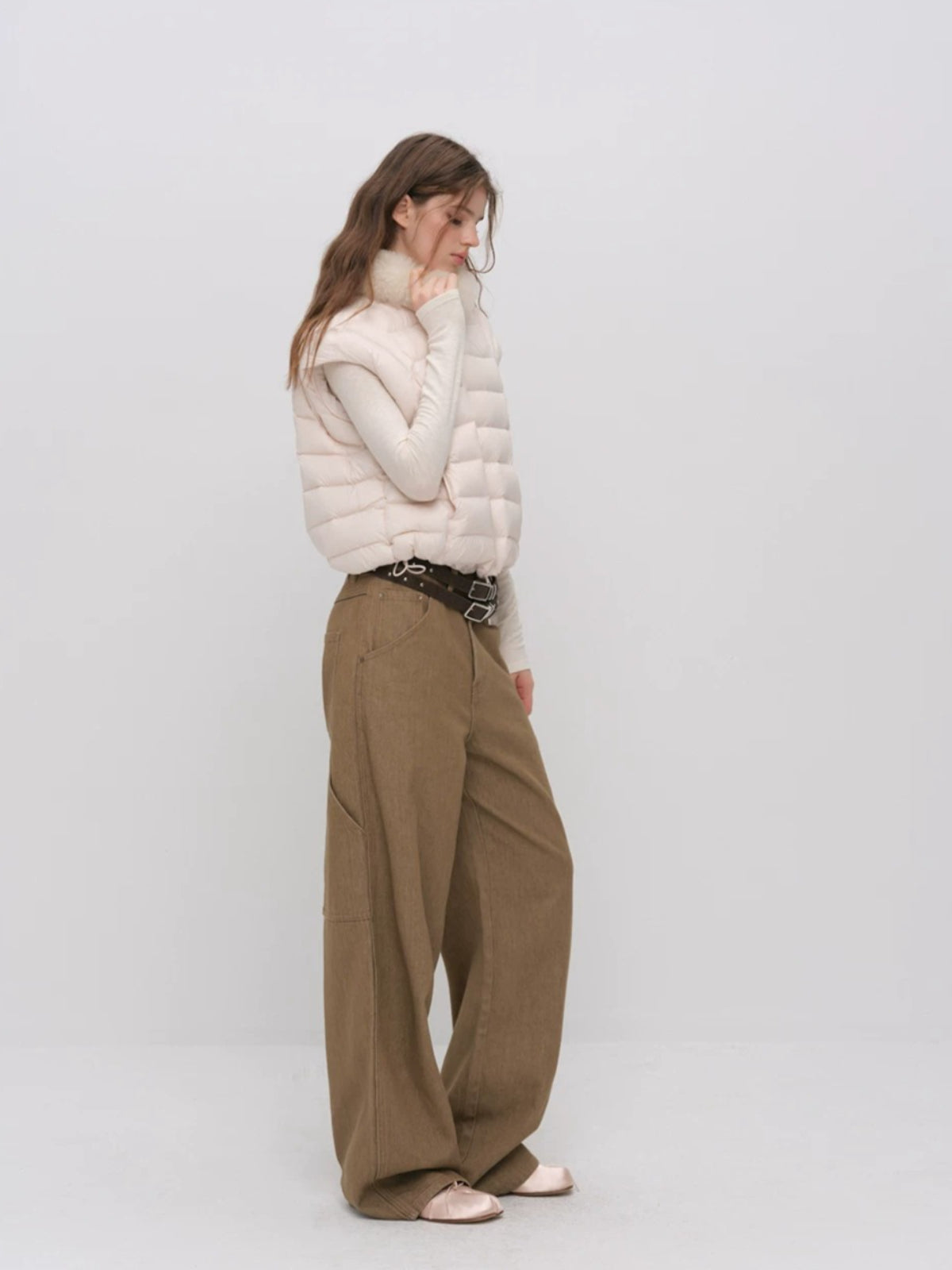 Detachable Sleeve Down Puffer Jacket