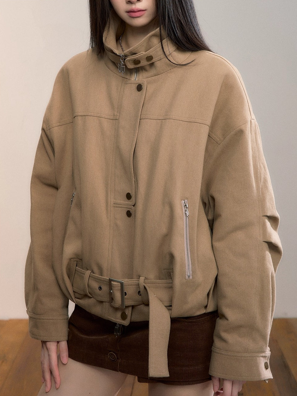 Gradient Faux Fur Cotton Coat