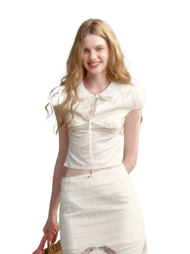 Cotton Lace Bow Set