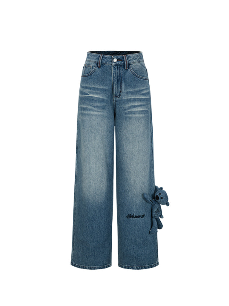 Handwritten Logo Pocket Straight Leg Jeans