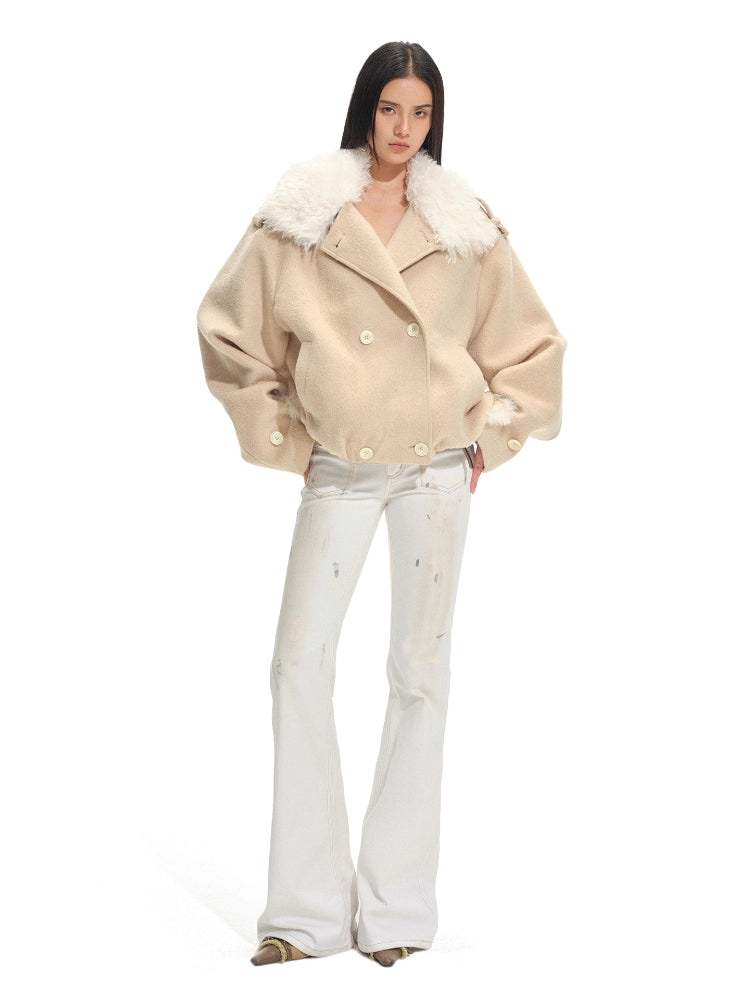 Polar Sculpted Wool-Blend Jacket