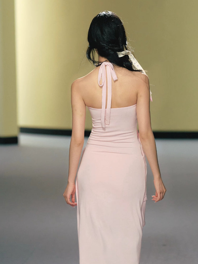 Lyocell Halter Layer Dress