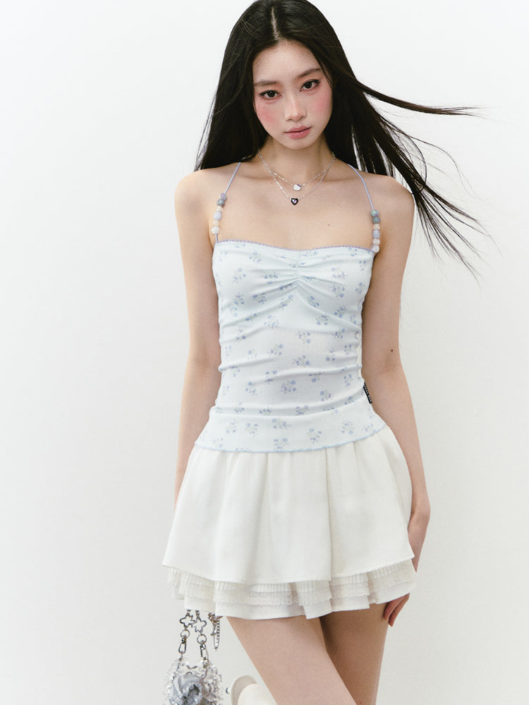 Layered Lace Spliced Cake Skirt