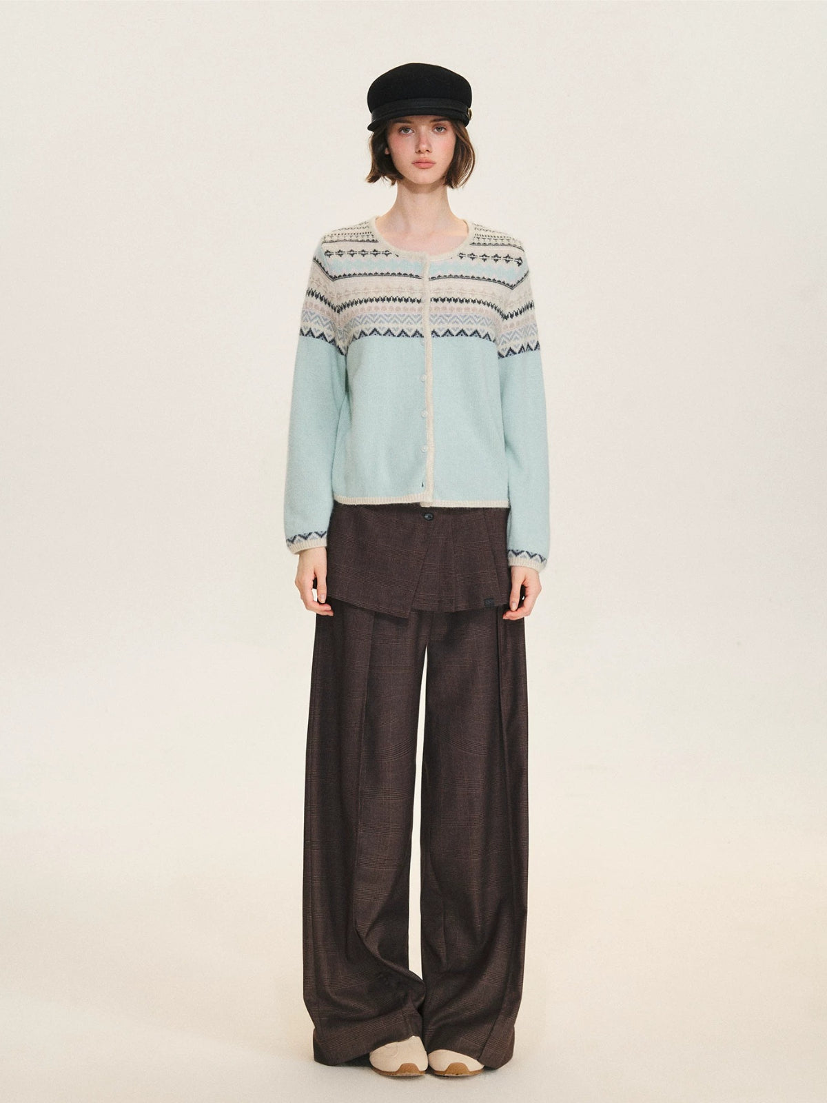 Pastel Fair Isle Knit Cardigan