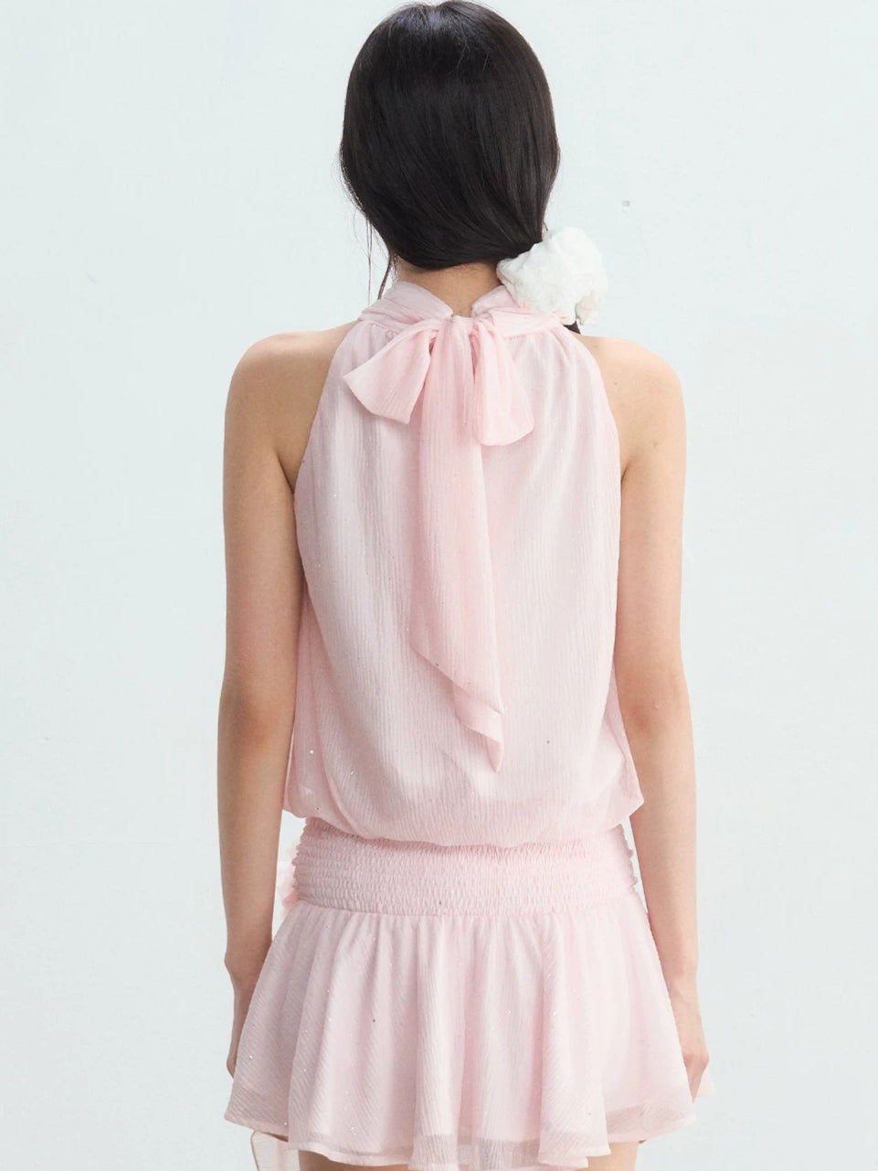 Textured Halter Dress
