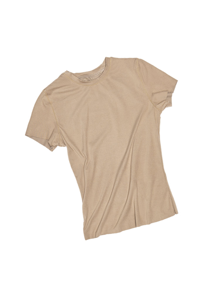 Basic Slim-Fit Solid-Color T-shirt