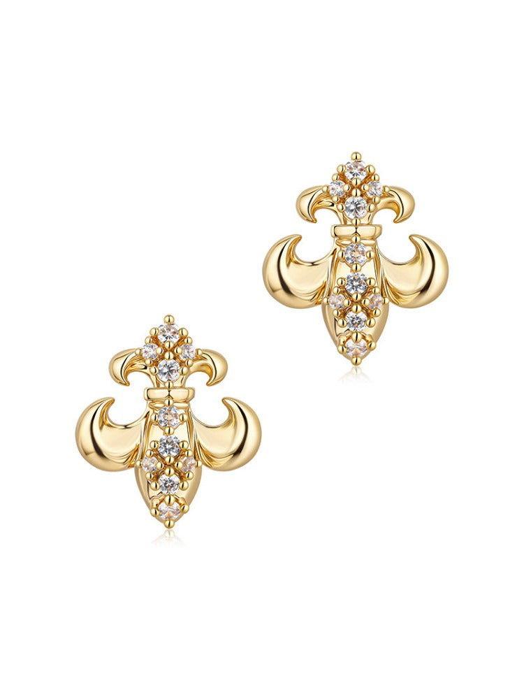 Iris Zircon Stud Earrings