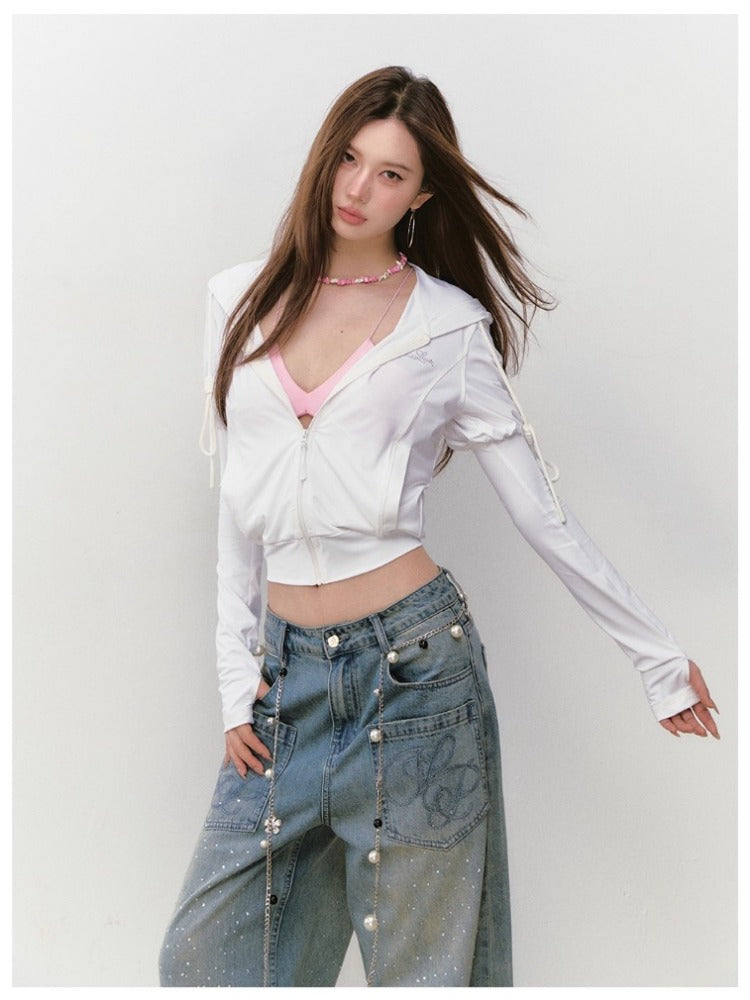 Water-drill Slim UPF50+ Sunscreen Shirt