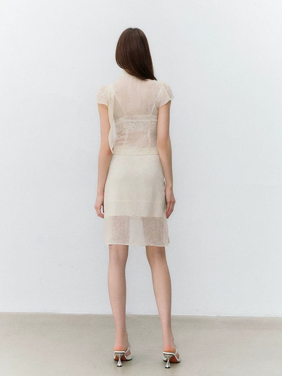 Blurred Romance Chiffon Set