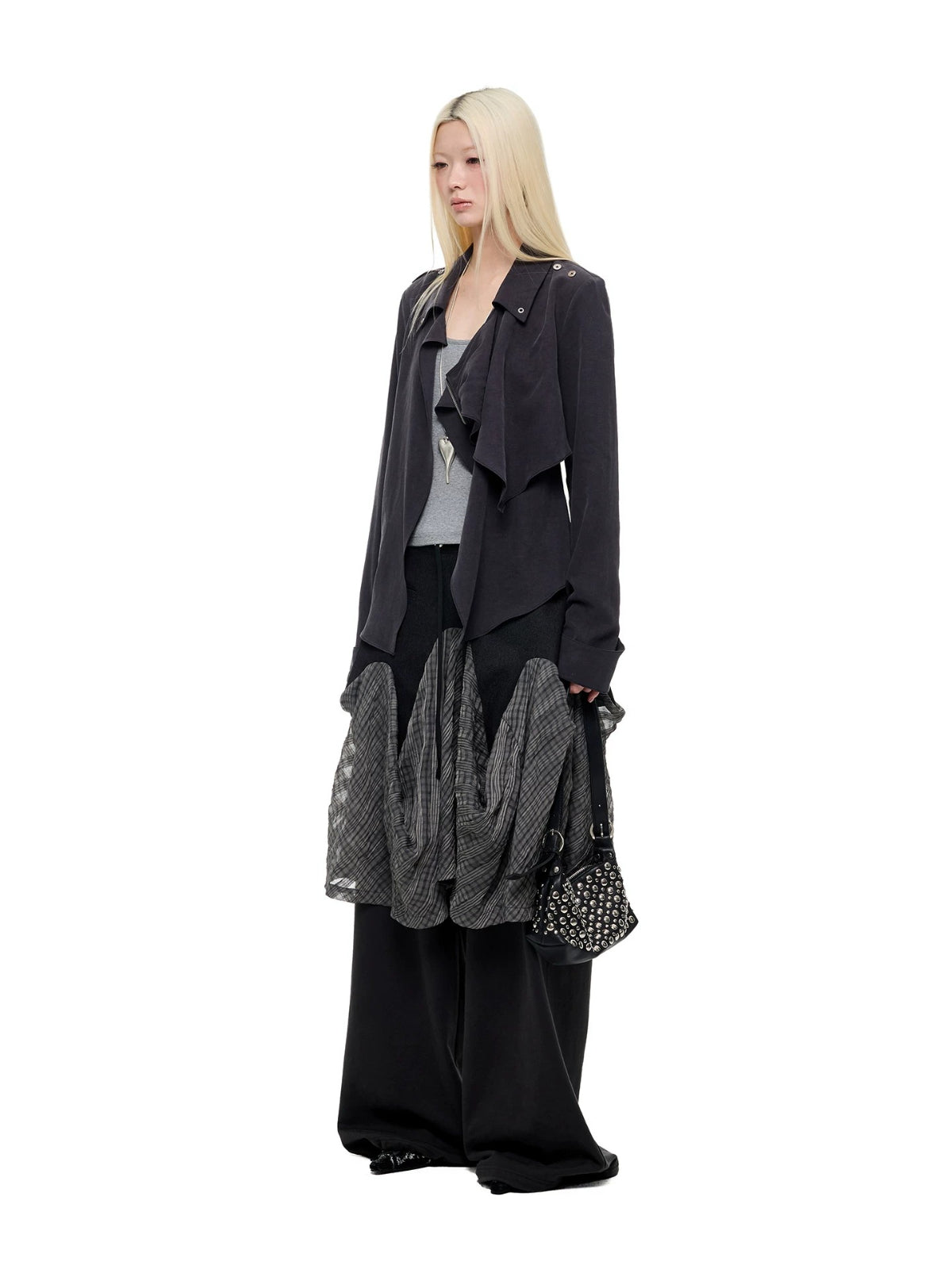 Korean Asymmetric Collar Shirt