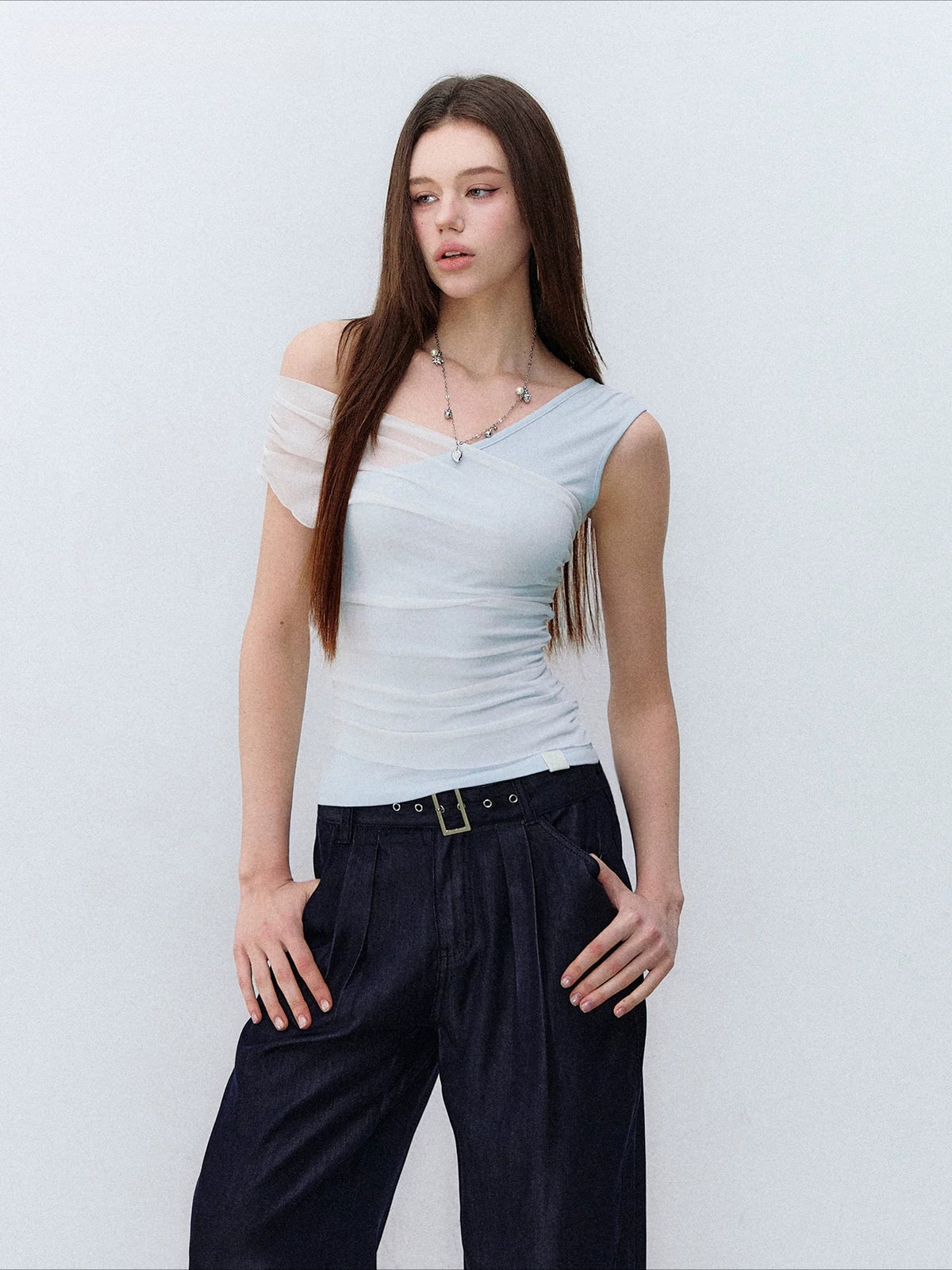 Mesh Layered Tank Top