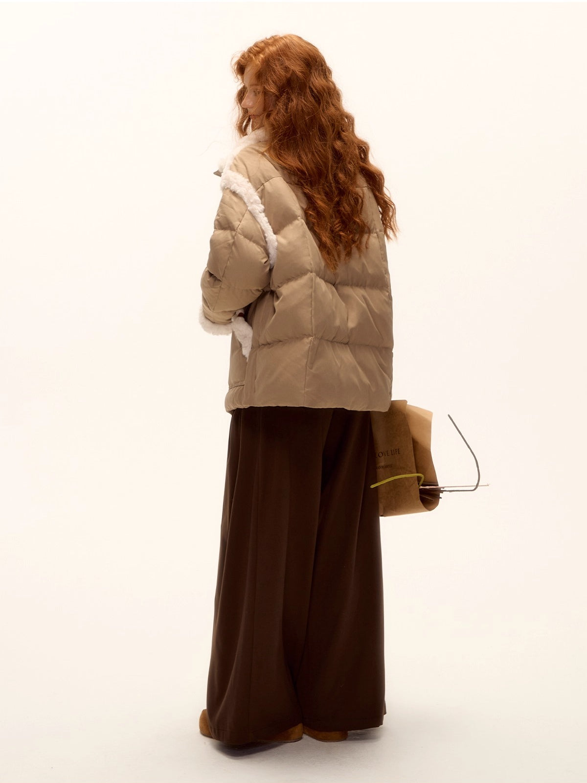 Sherpa Panel Down Jacket