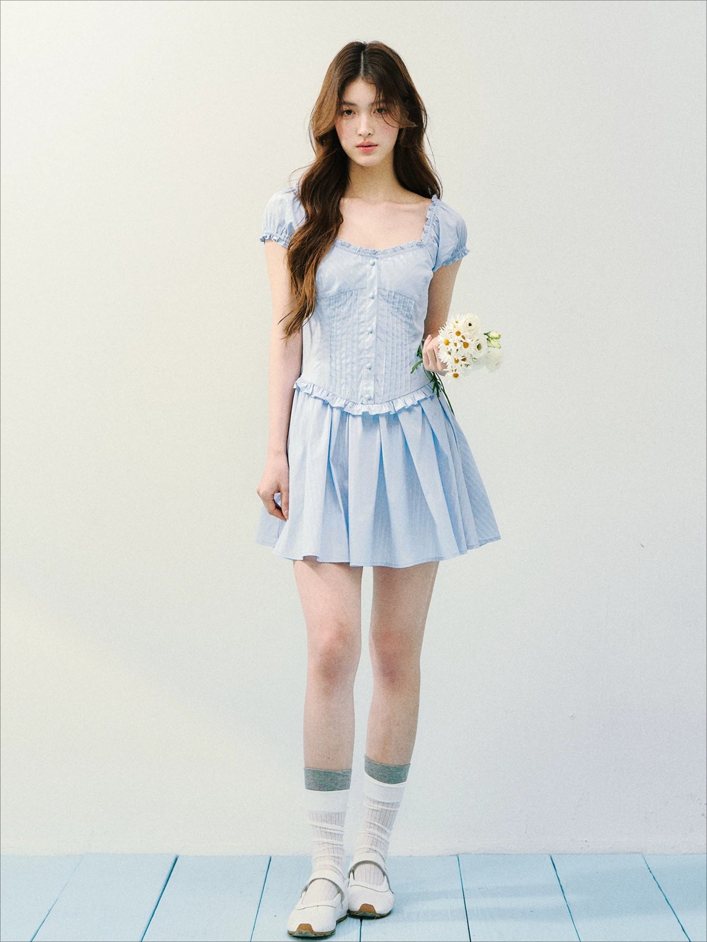 "Salted Afternoon" A-line Dress