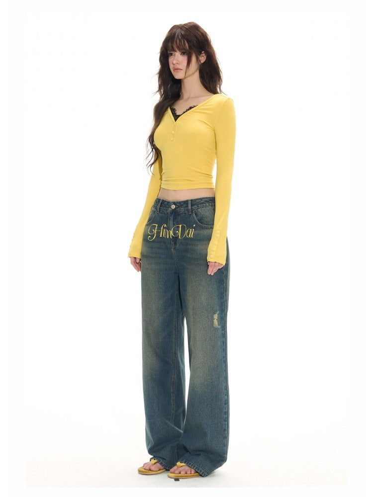 Relaxed Vintage Wide-Leg Jeans