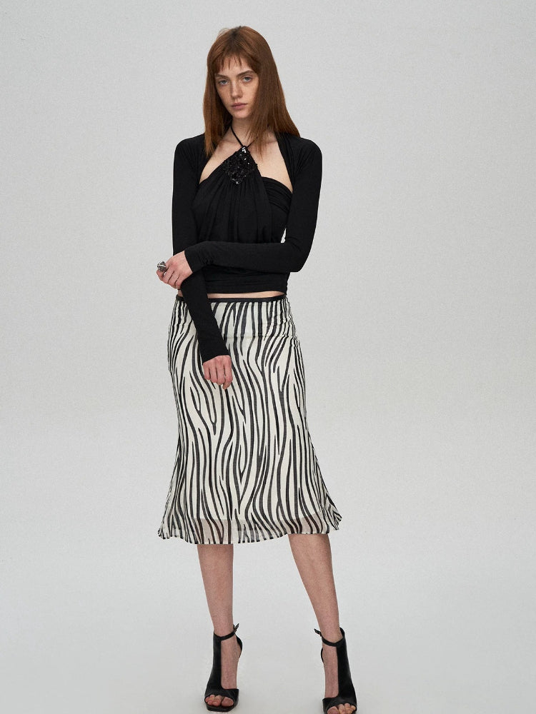 Lyocell Halter Two-Piece Top