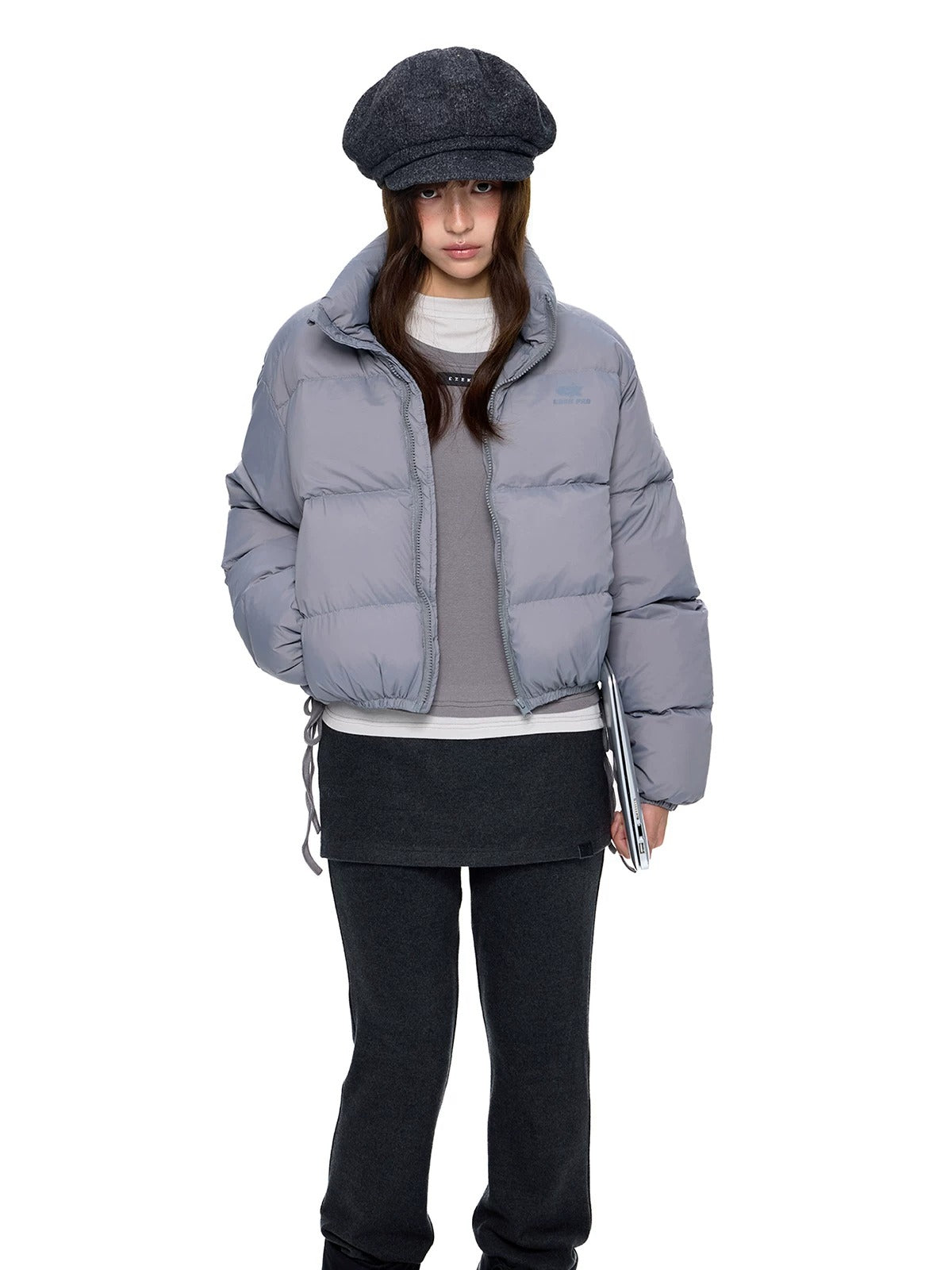 Maillard Cropped Down Puffer Jacket