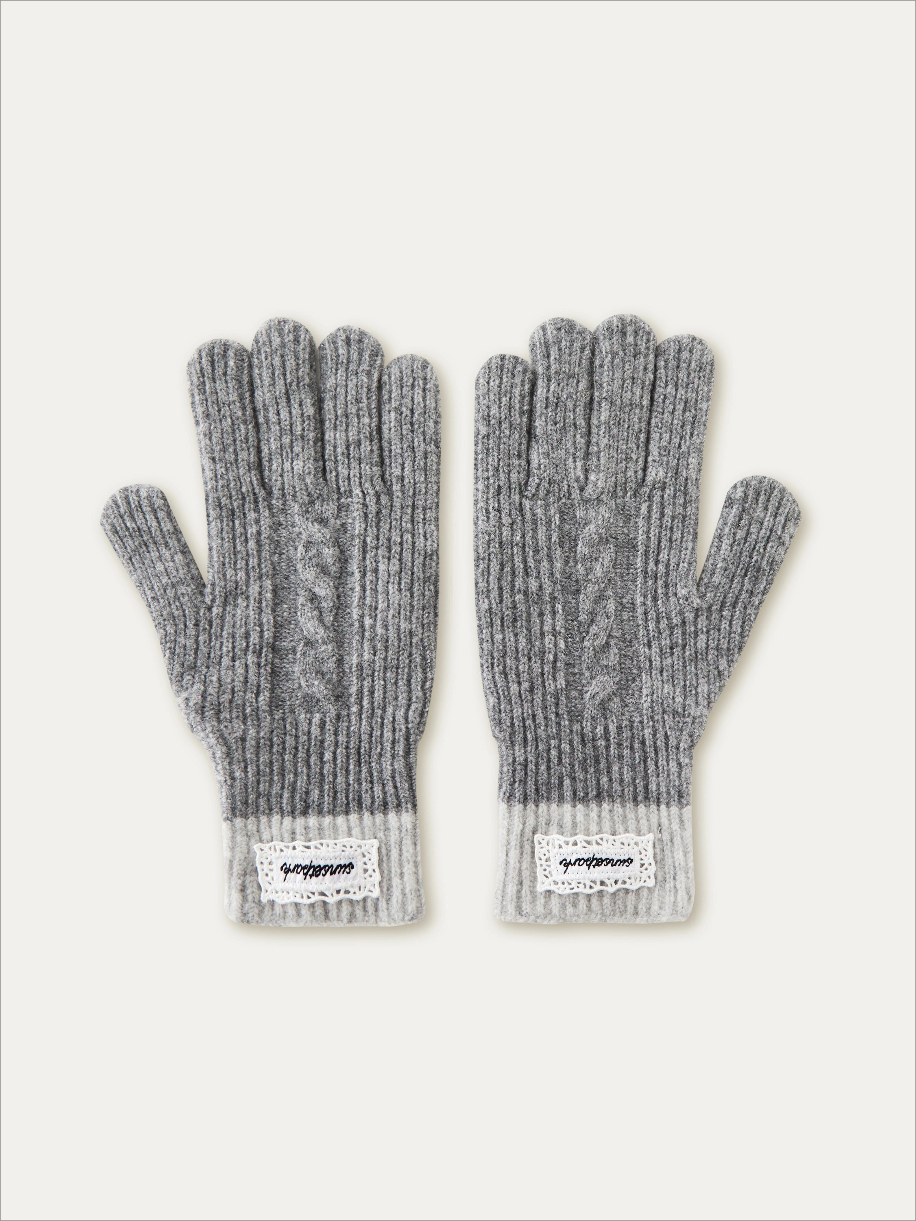 Knit Texture Wool Gloves