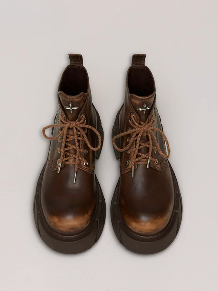 Future Mirage Leather Rider Boots Snow Mountain