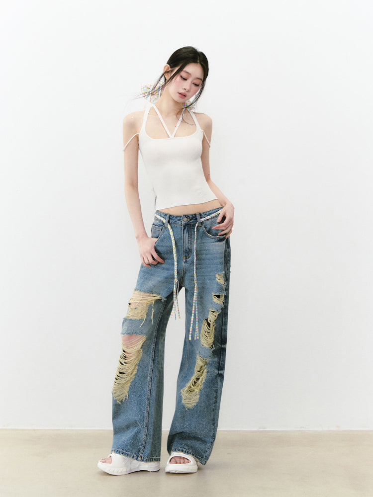 Multi-Strap Knit Sling Vest