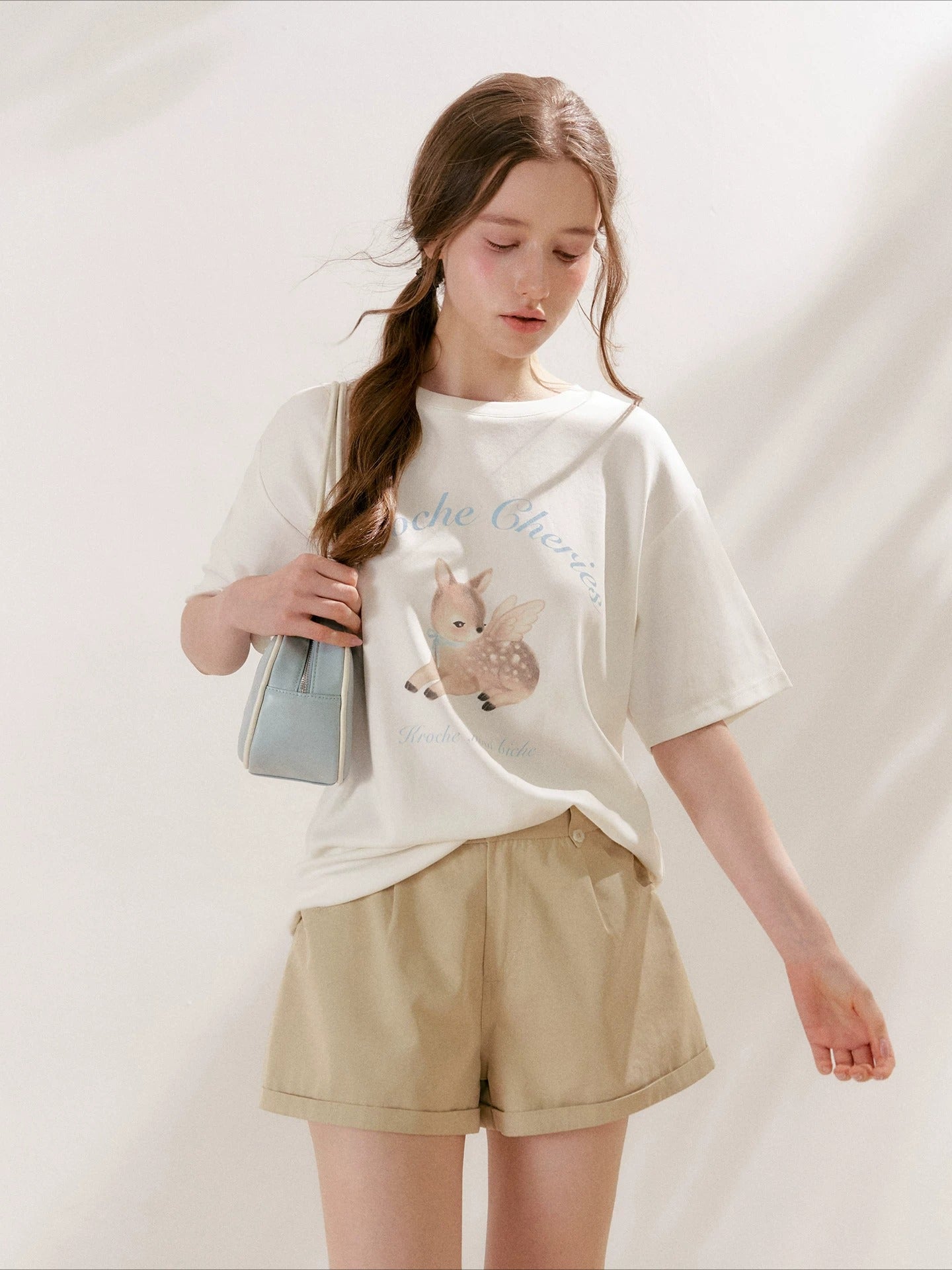 Deer Print Loose T-Shirt