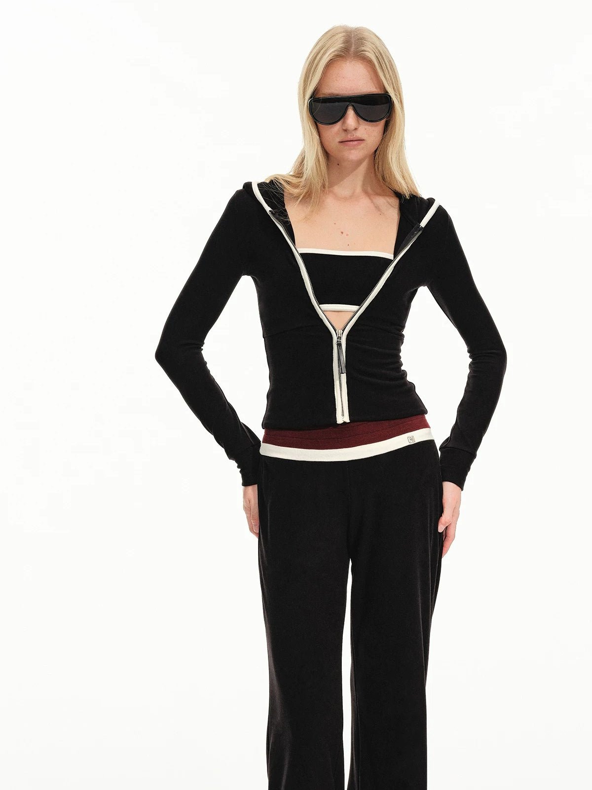 Contrast Hooded Lounge Set