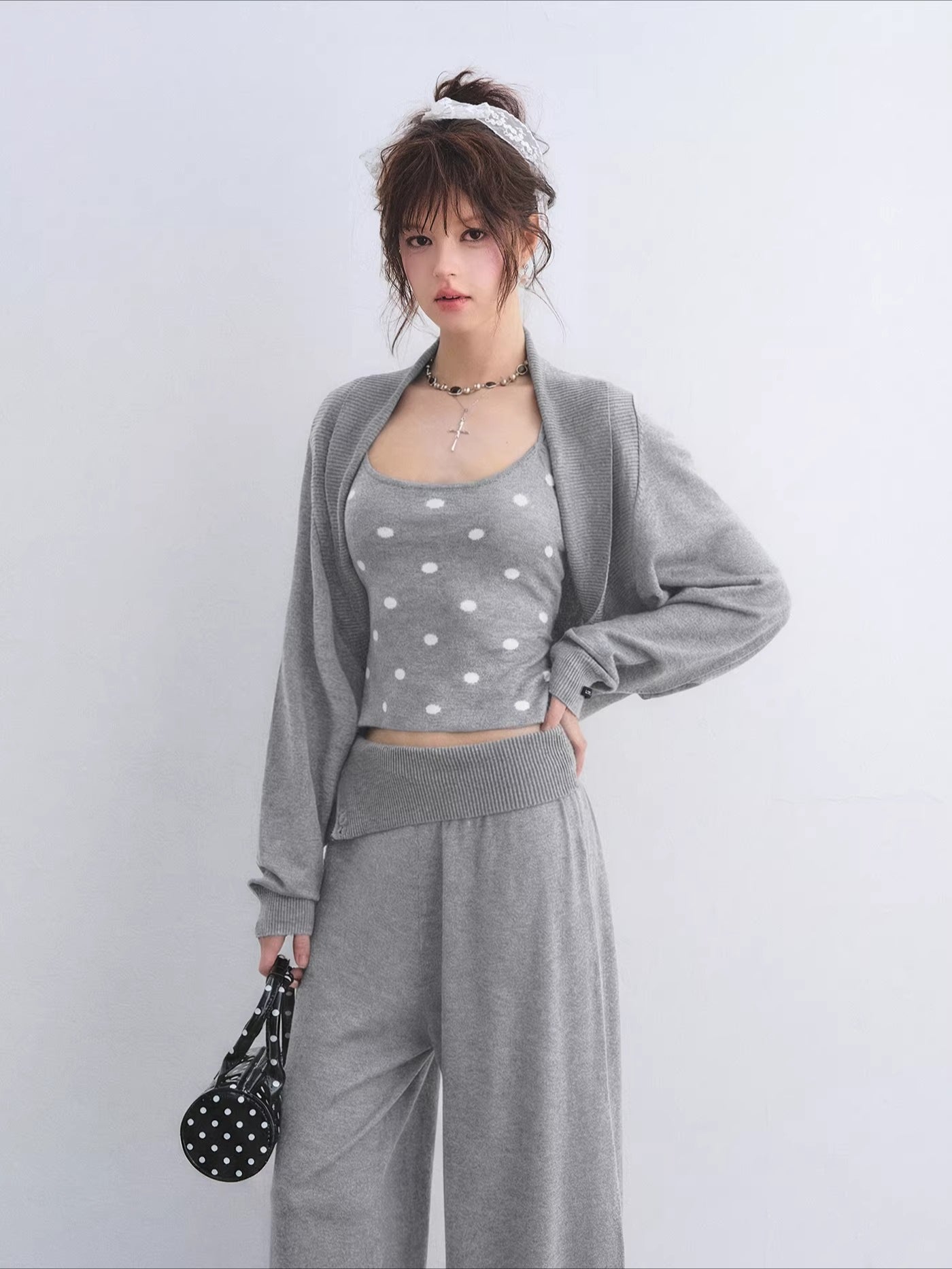 Polka Dot Layered Lounge Set