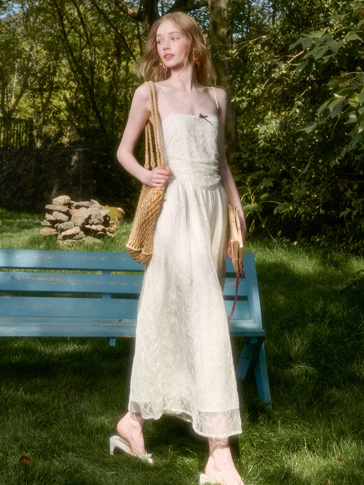 Lace Sequin Camisole Dress
