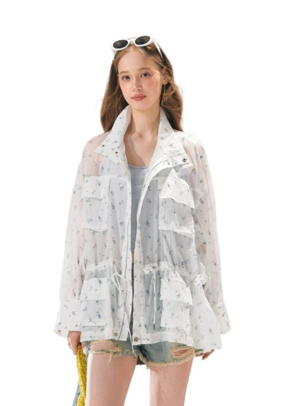 Floral Batwing Cover-up
