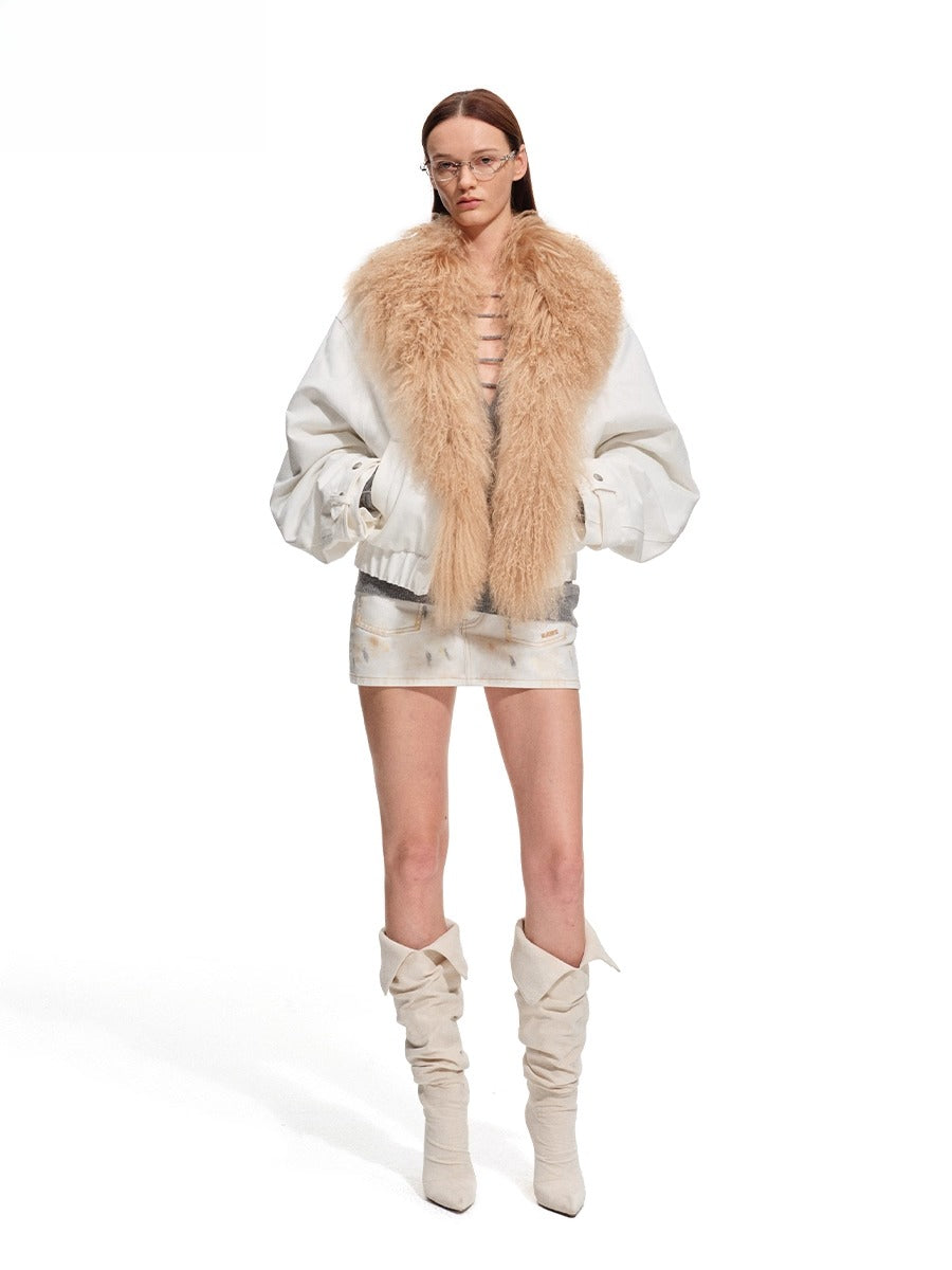 Polar Washed Twill Denim Skirt