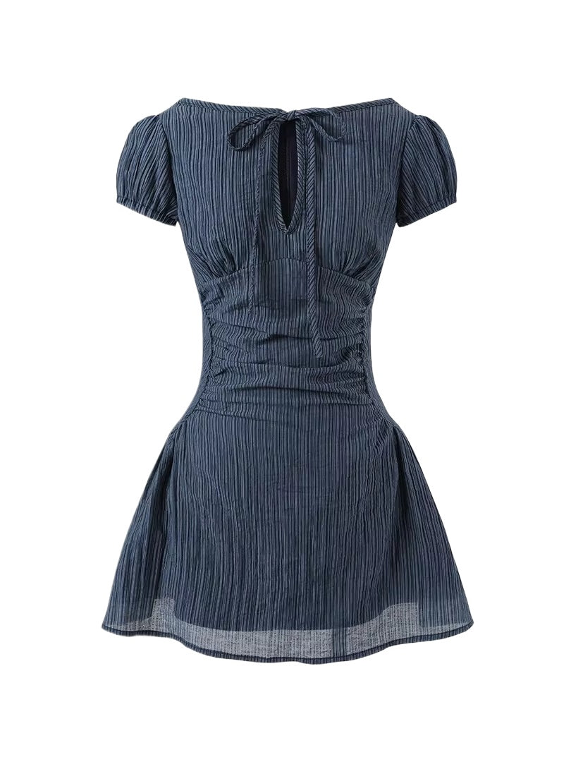 Embroidered Bow Dress