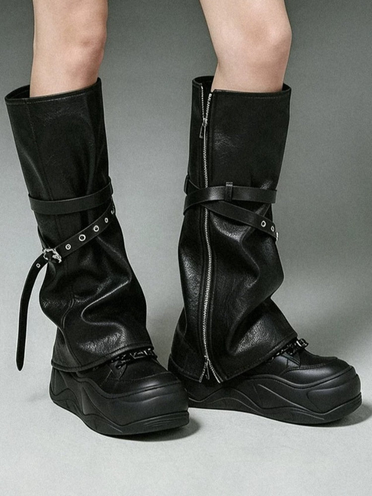 Leather Leg Warmers