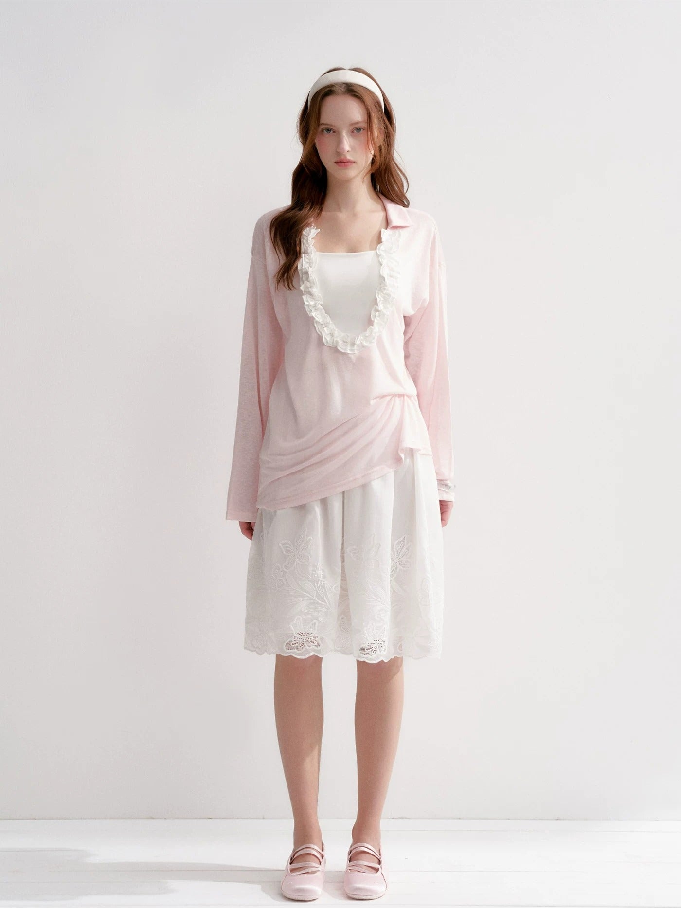 Ruffle Cloud Tee Set