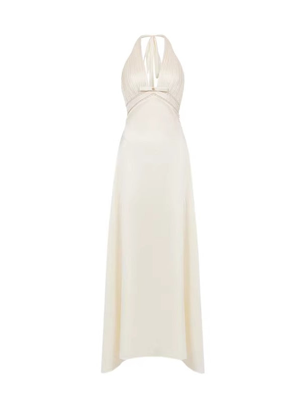 Verdant Halter Maxi Dress