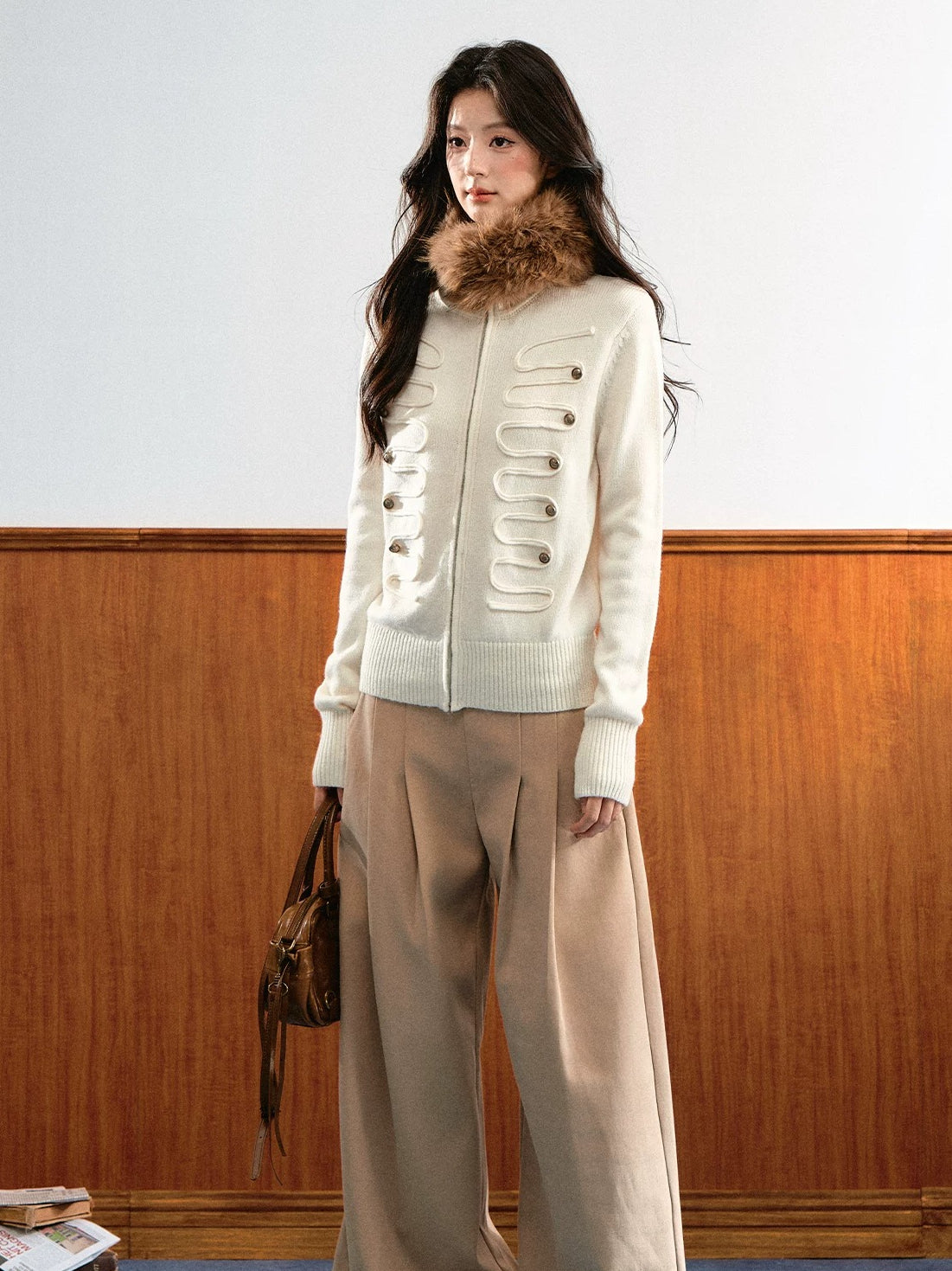 Napoleon Fur Collar Sweater