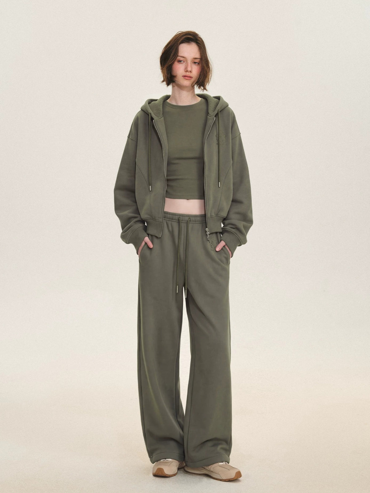 Fleece Hooded Three Piece Set