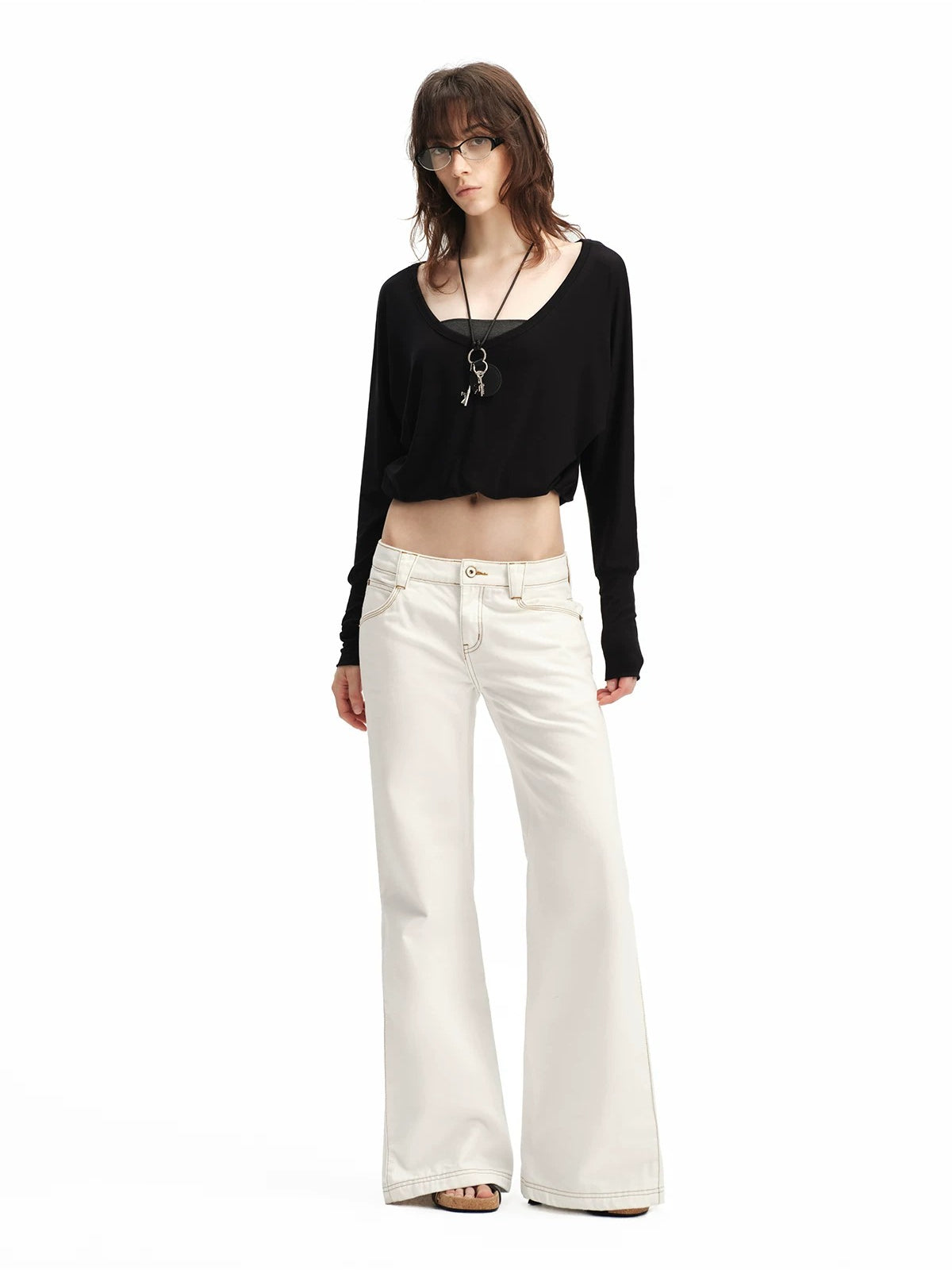 Two-Way V Neck Top