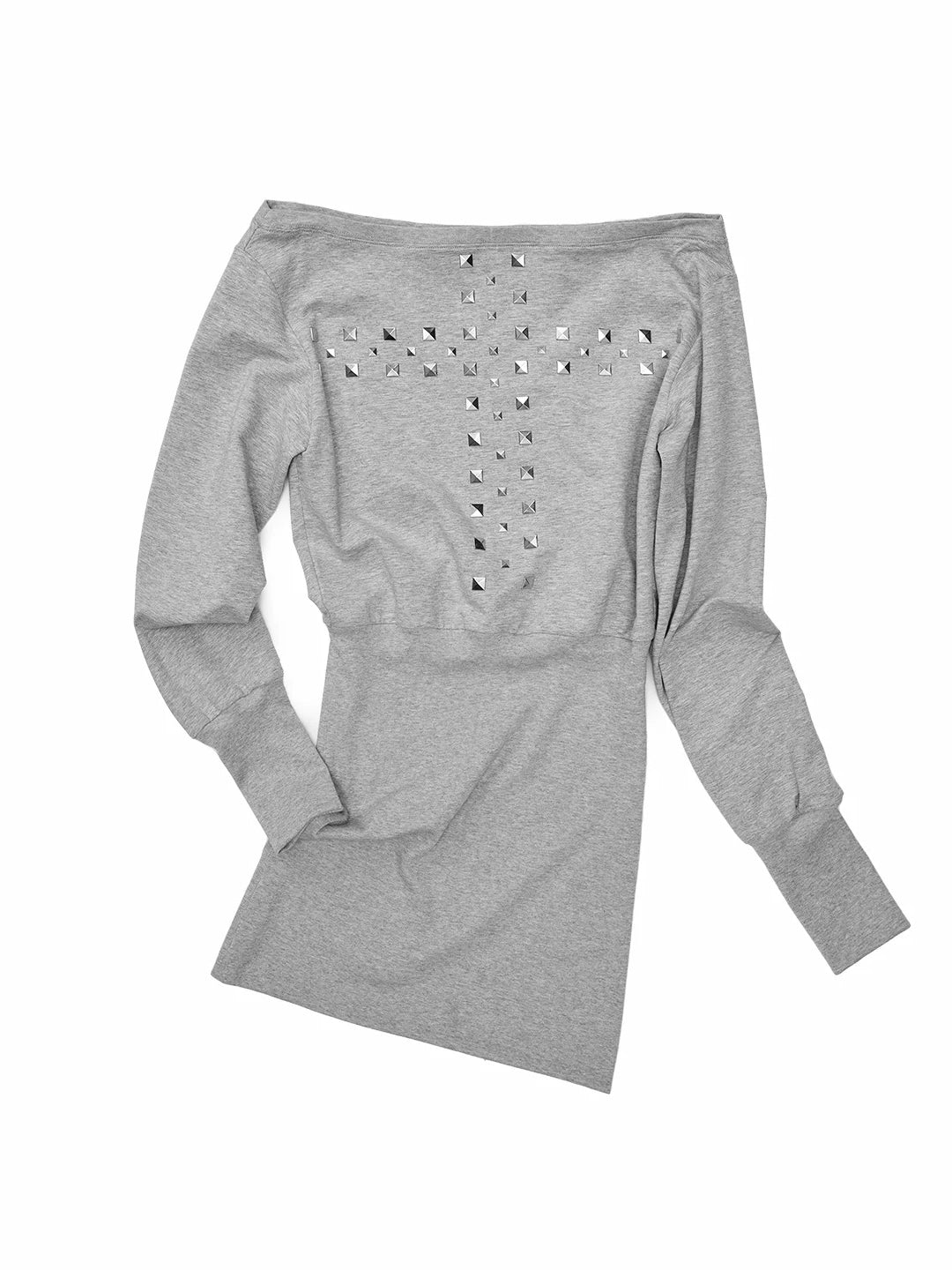Cross Stud Off-Shoulder Dress