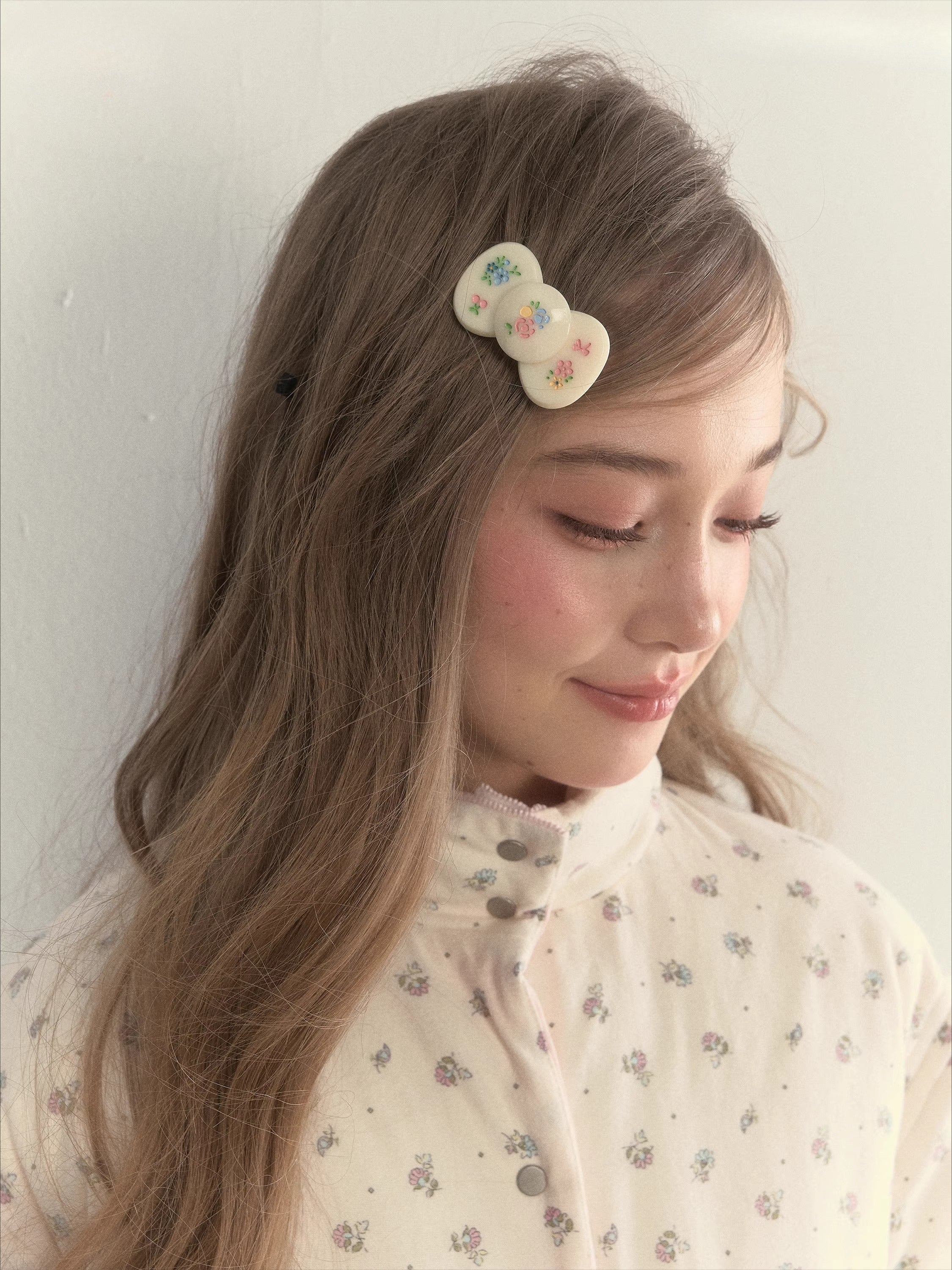 Floral Bangs Barrette