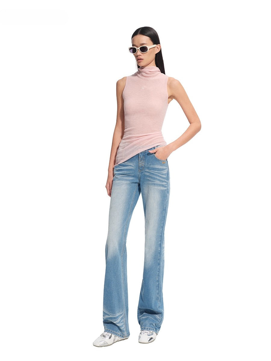 N2 Smile V-Waist Straight Jeans