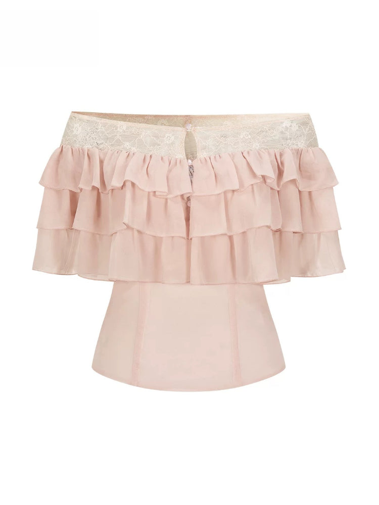 Goddess Ruffle Lace Top