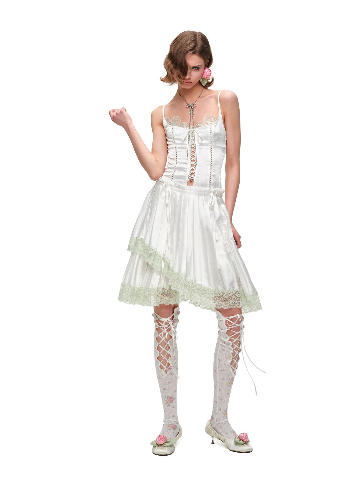 Satin Lace Corset