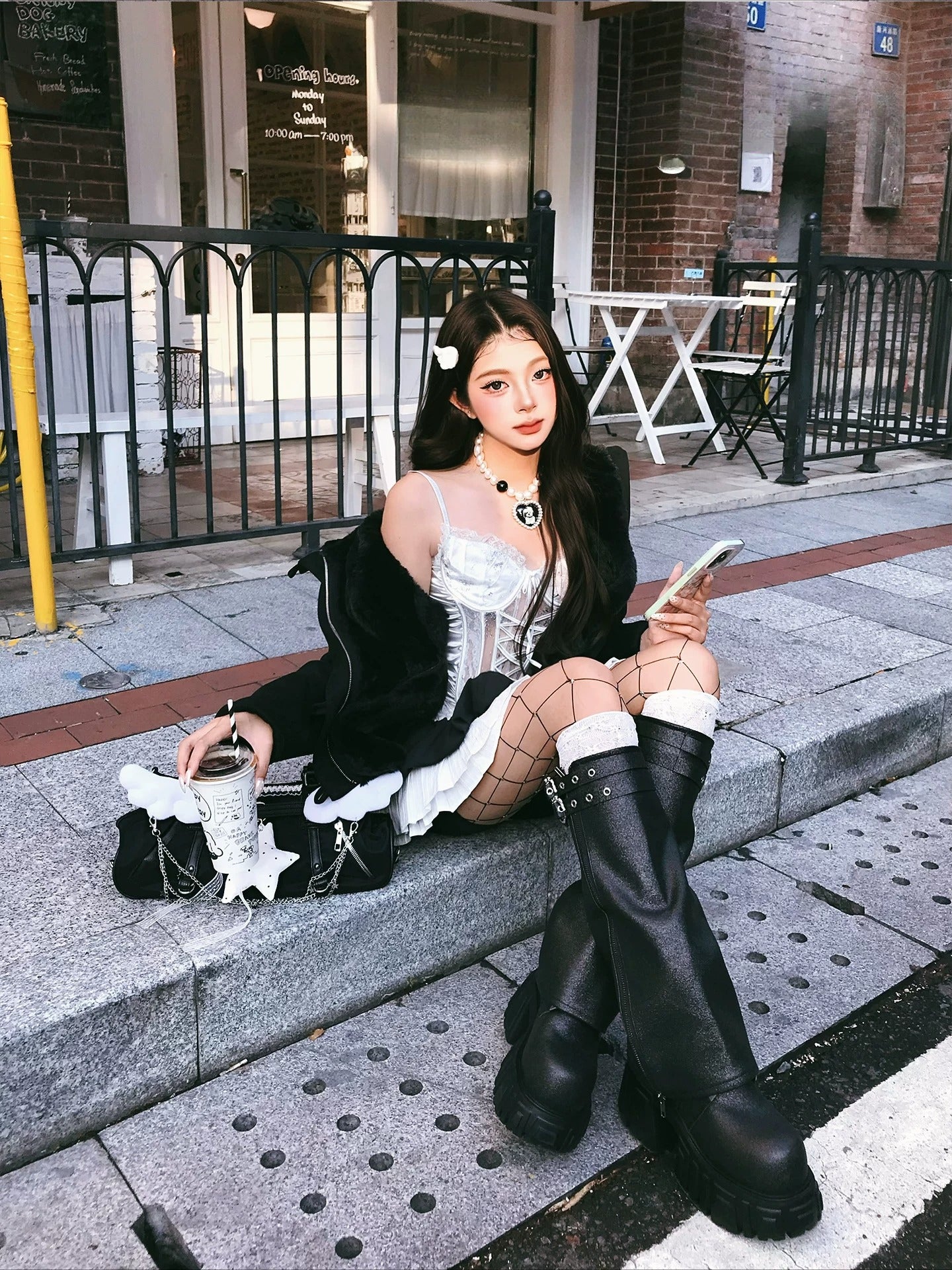Starry Platform Boots