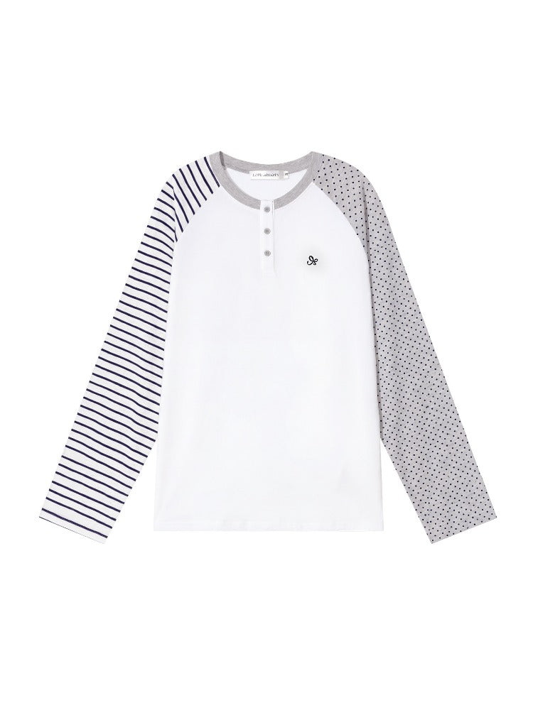 Raglan Henley Long Sleeve Top