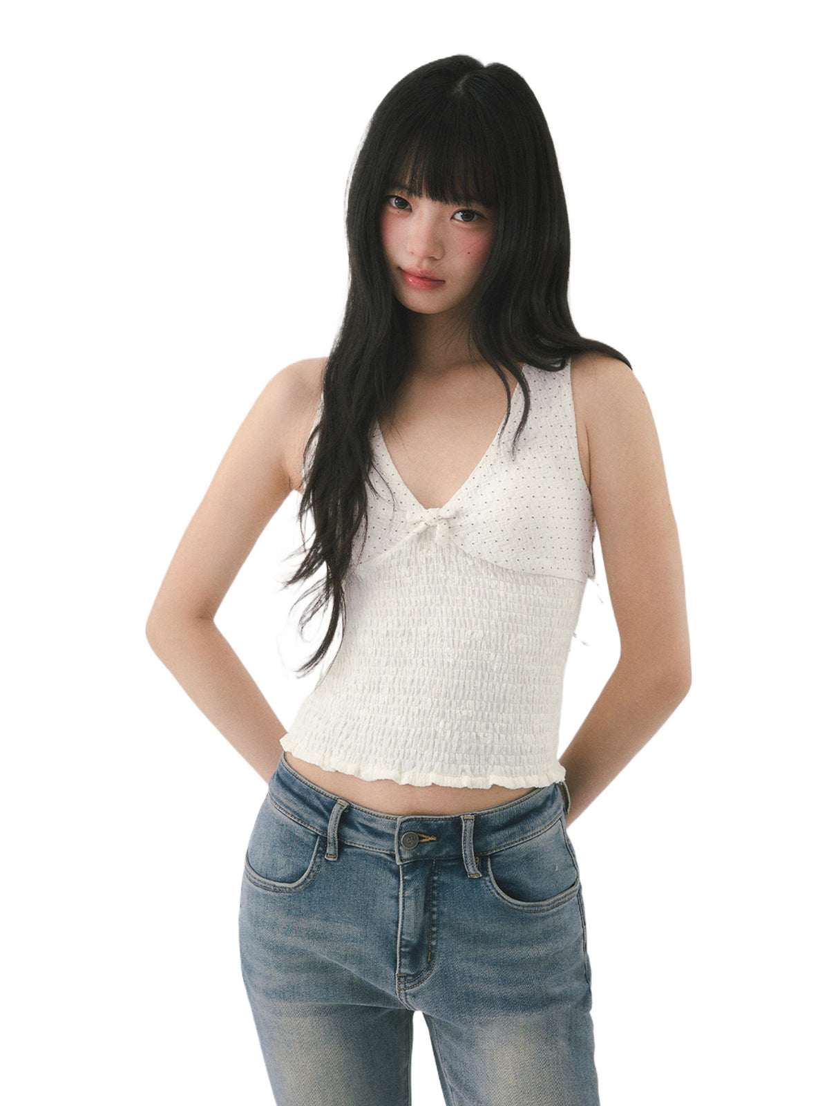 Polka Dot Bow Camisole