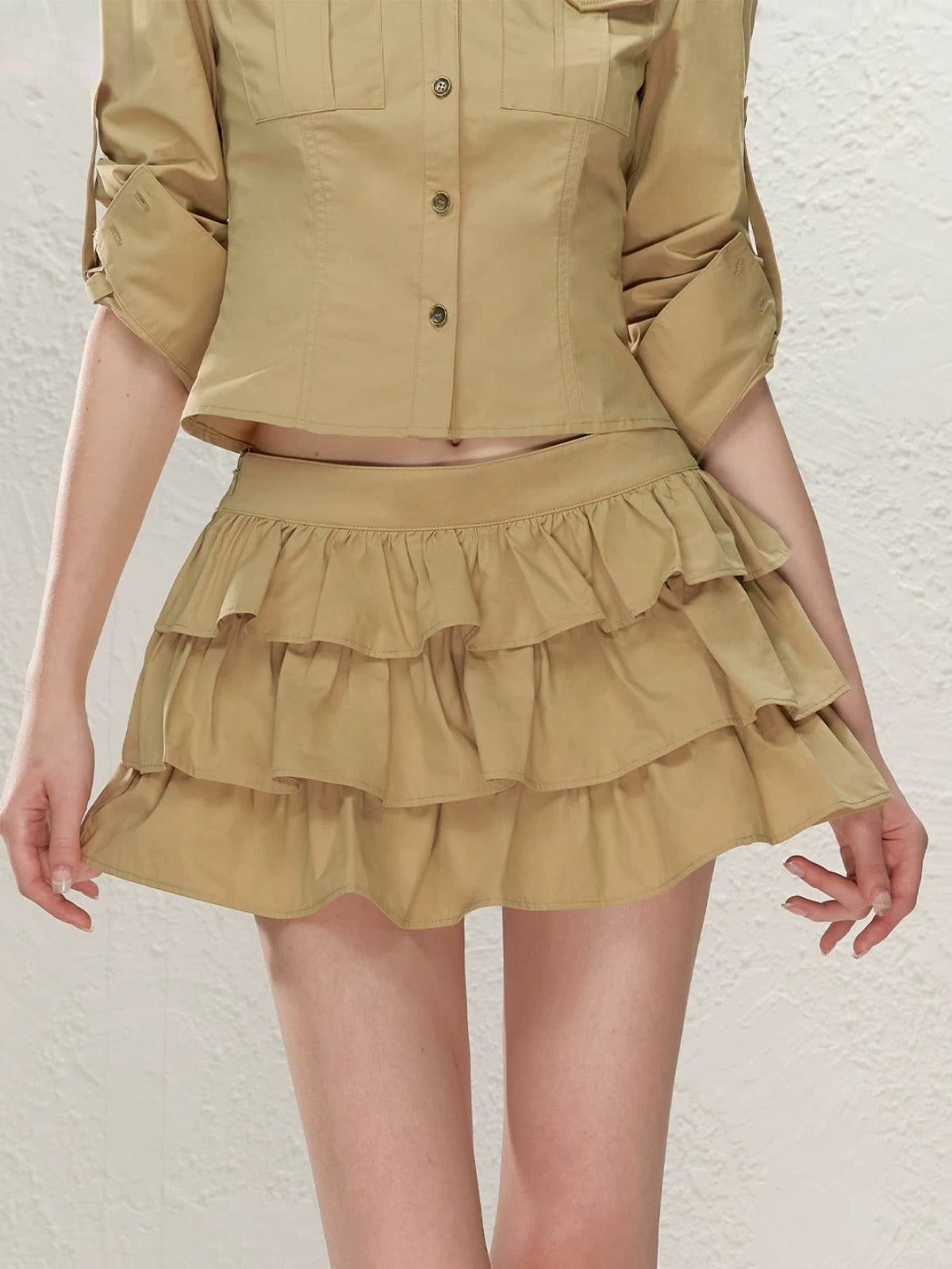 Utility Shirt Skirt Set