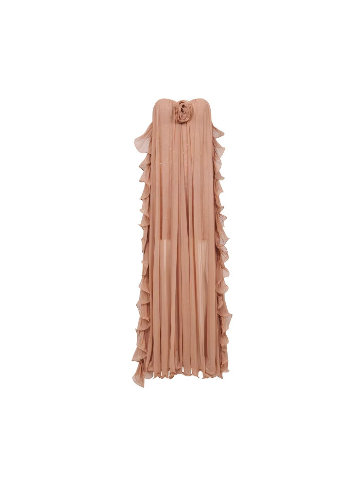 Thessa Mesh Halter Dress