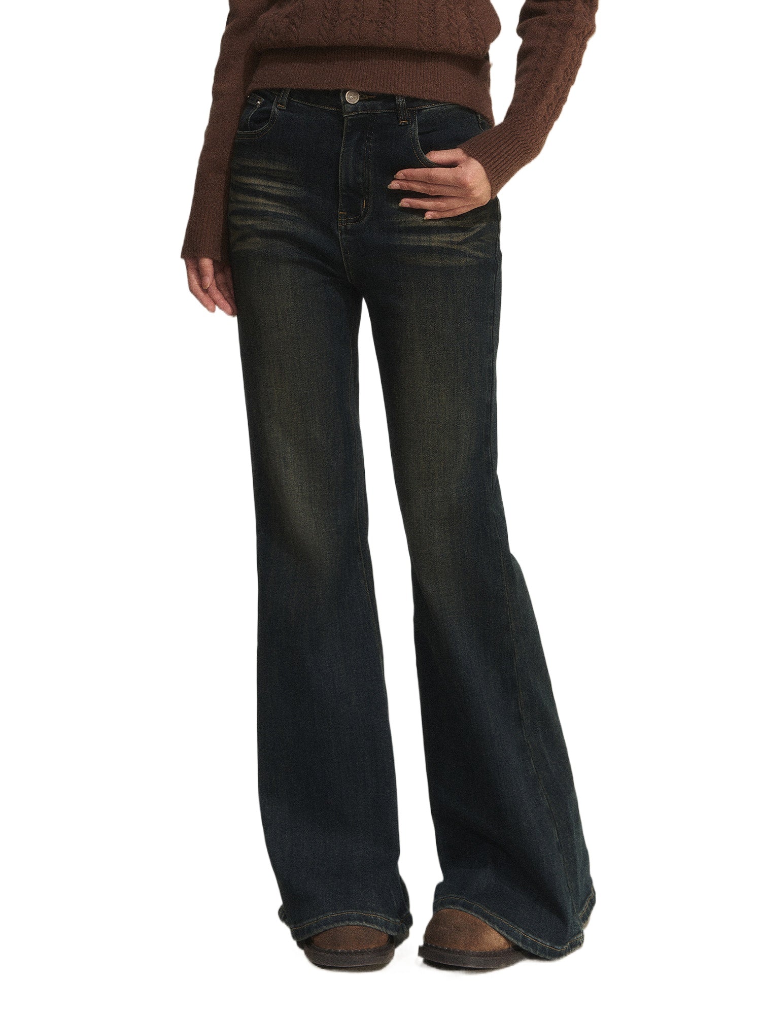 Vintage Flared Denim Pants
