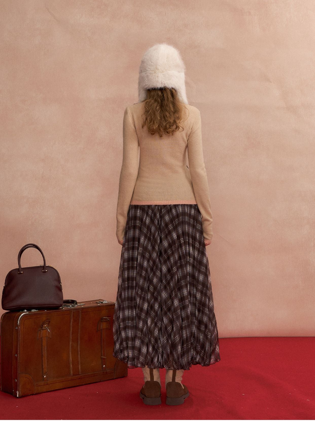 Contrast Layered Vest Sweater